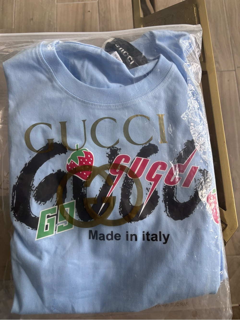 Light Blue Logo Graphic Tee